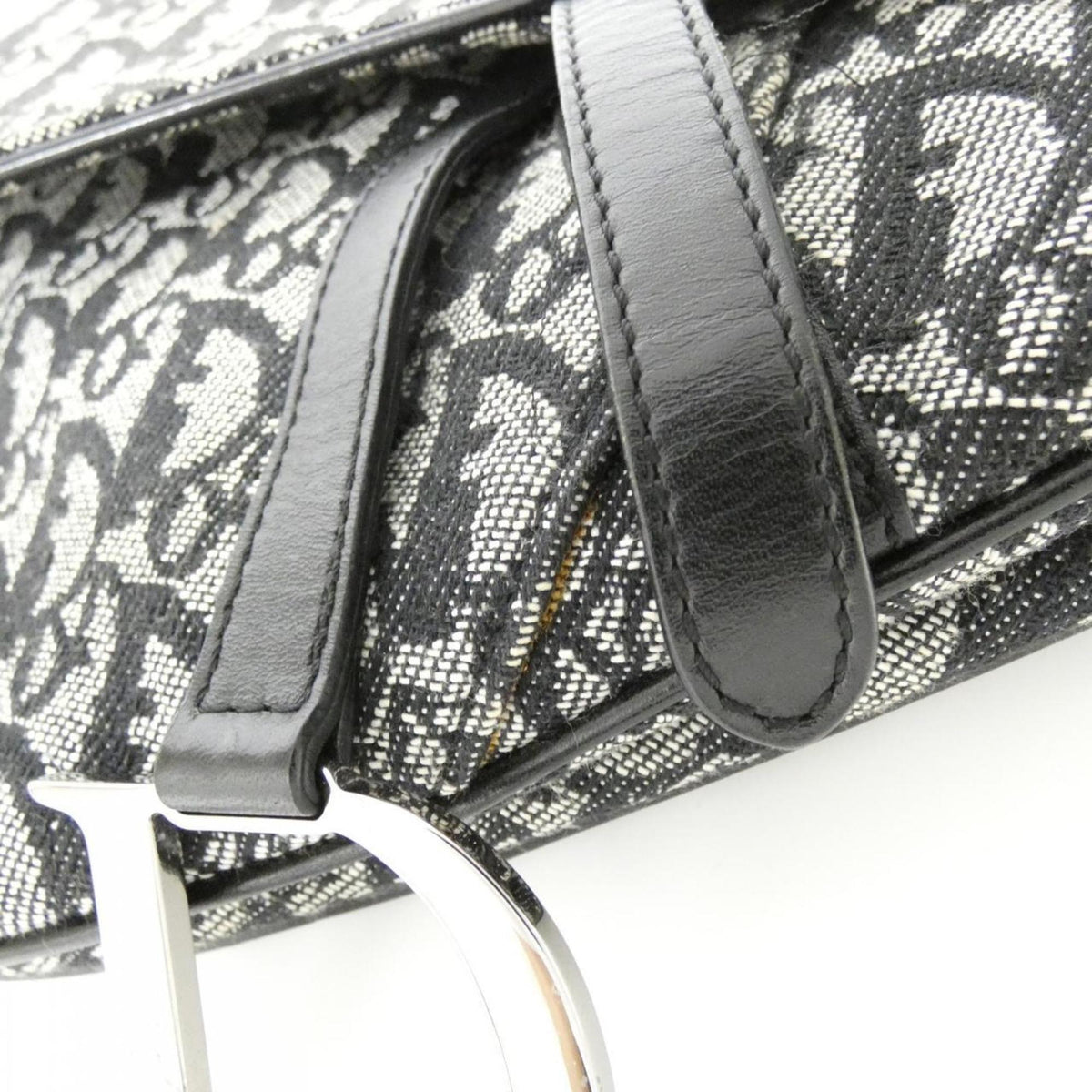 Christian Dior Black Canvas Shoulder Bag Style 4 Rovelle Bags