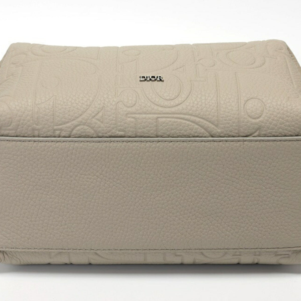 Christian Dior Gray Leather Pouch Rovelle Bags