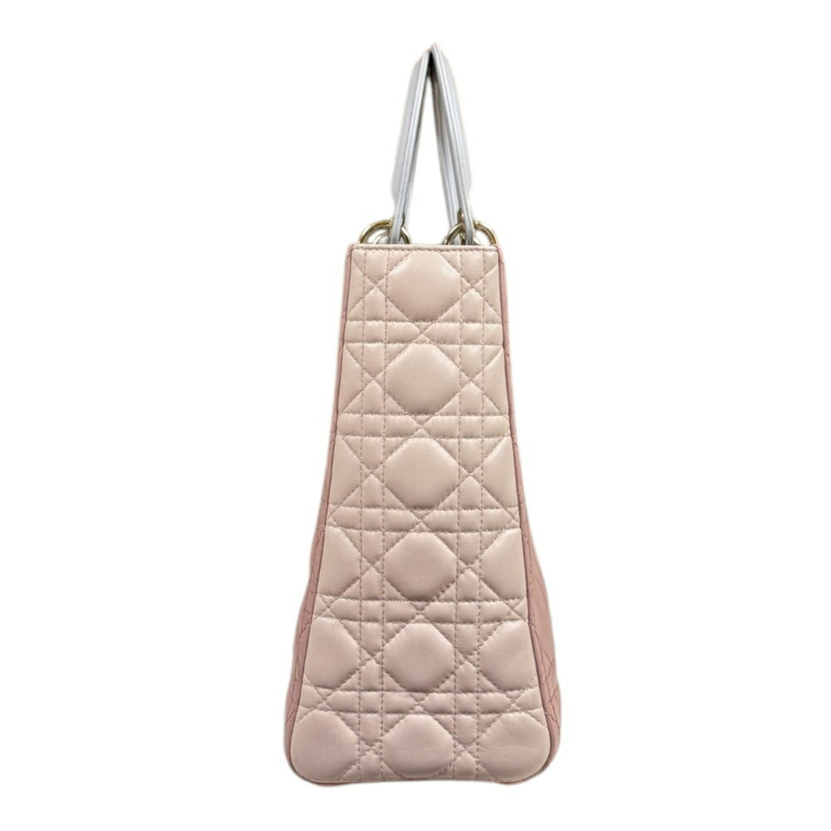 Christian Dior Gray Pink Leather Shoulder Bag Rovelle Bags