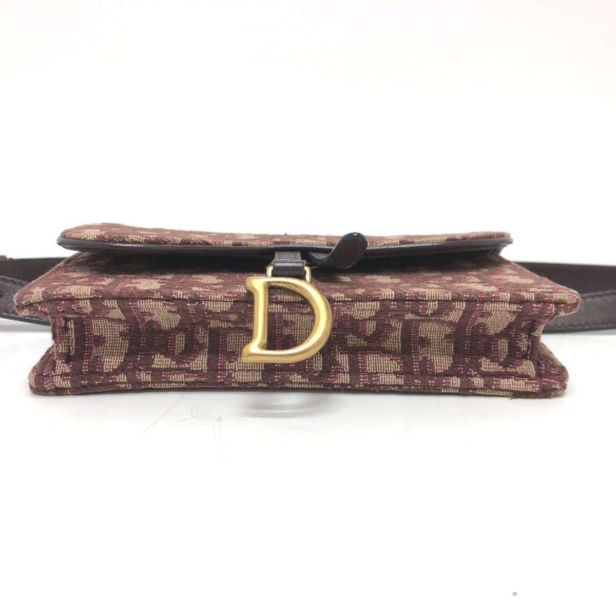 Christian Dior Bordeaux Canvas Leather Beach Bag Fanny Pack Rovelle Bags