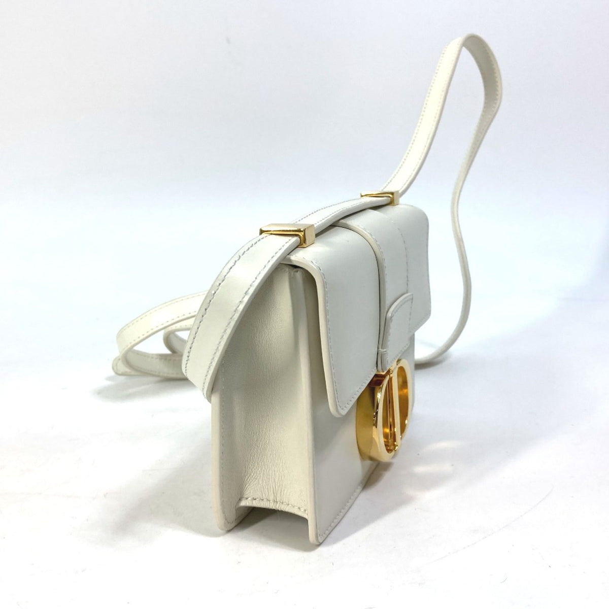 Christian Dior White Leather Shoulder Bag Style 2 Rovelle Bags
