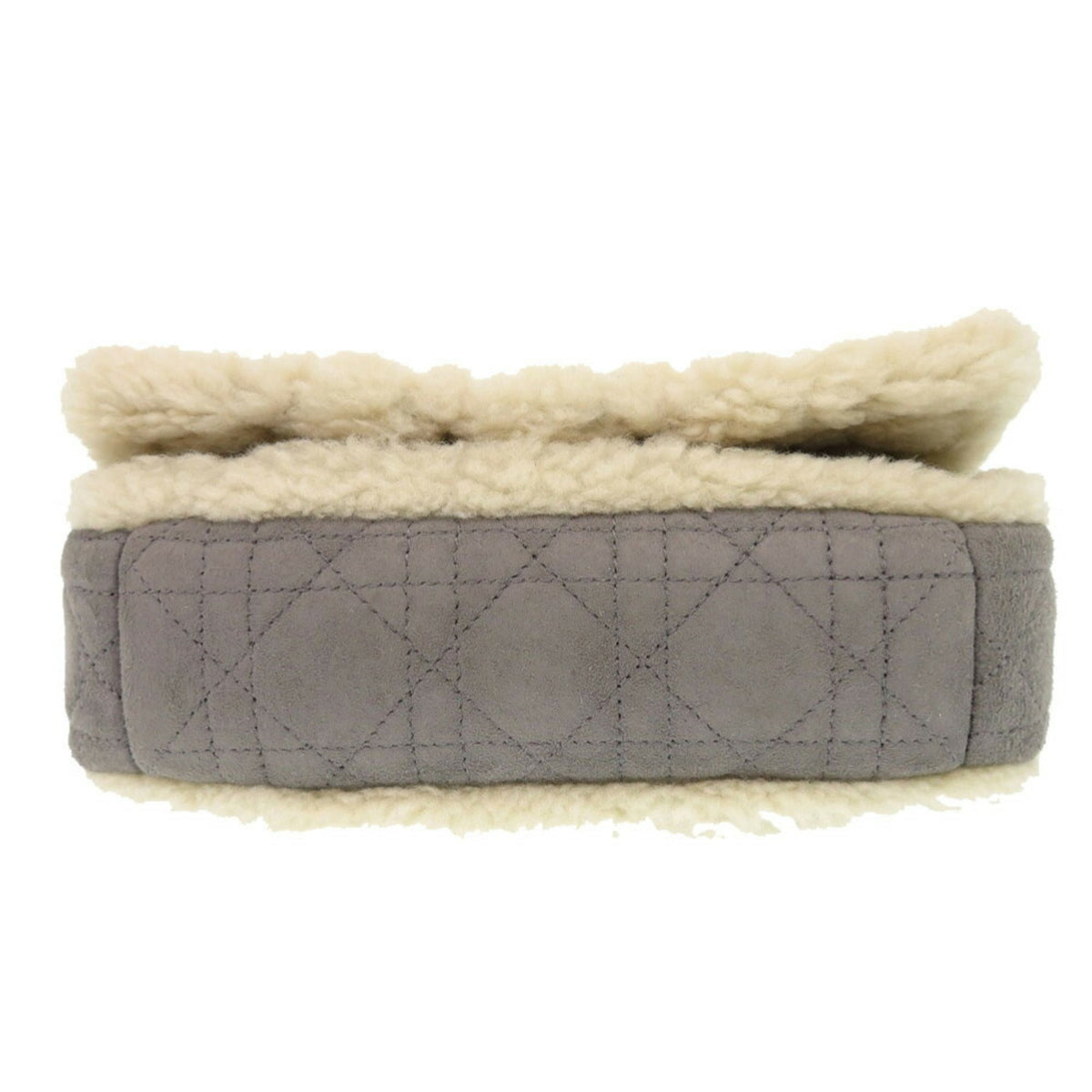 Christian Dior Gray Suede Leather Shoulder Bag Rovelle Bags