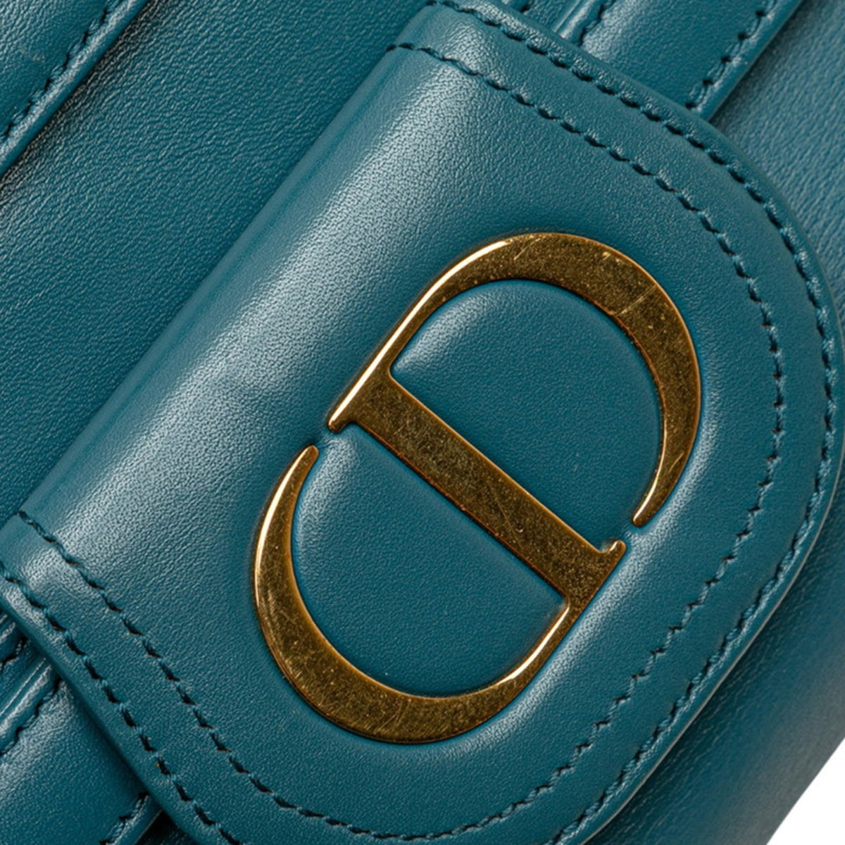 Christian Dior Blue Leather Shoulder Bag Style 7 Rovelle Bags