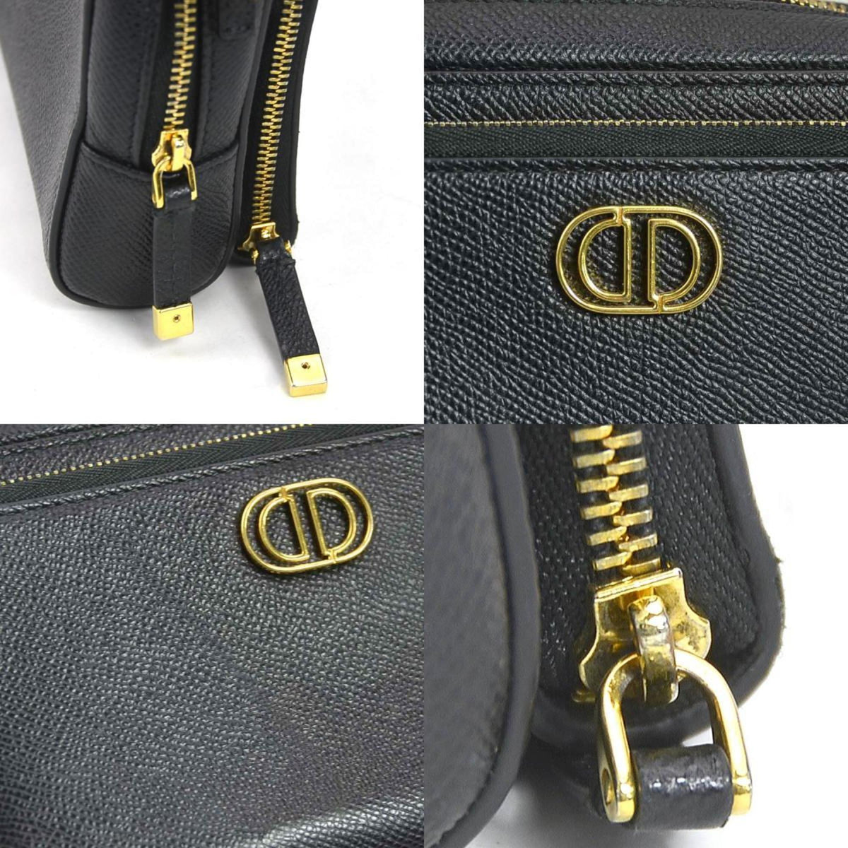 Christian Dior Black Leather Shoulder Bag Style 40 Rovelle Bags