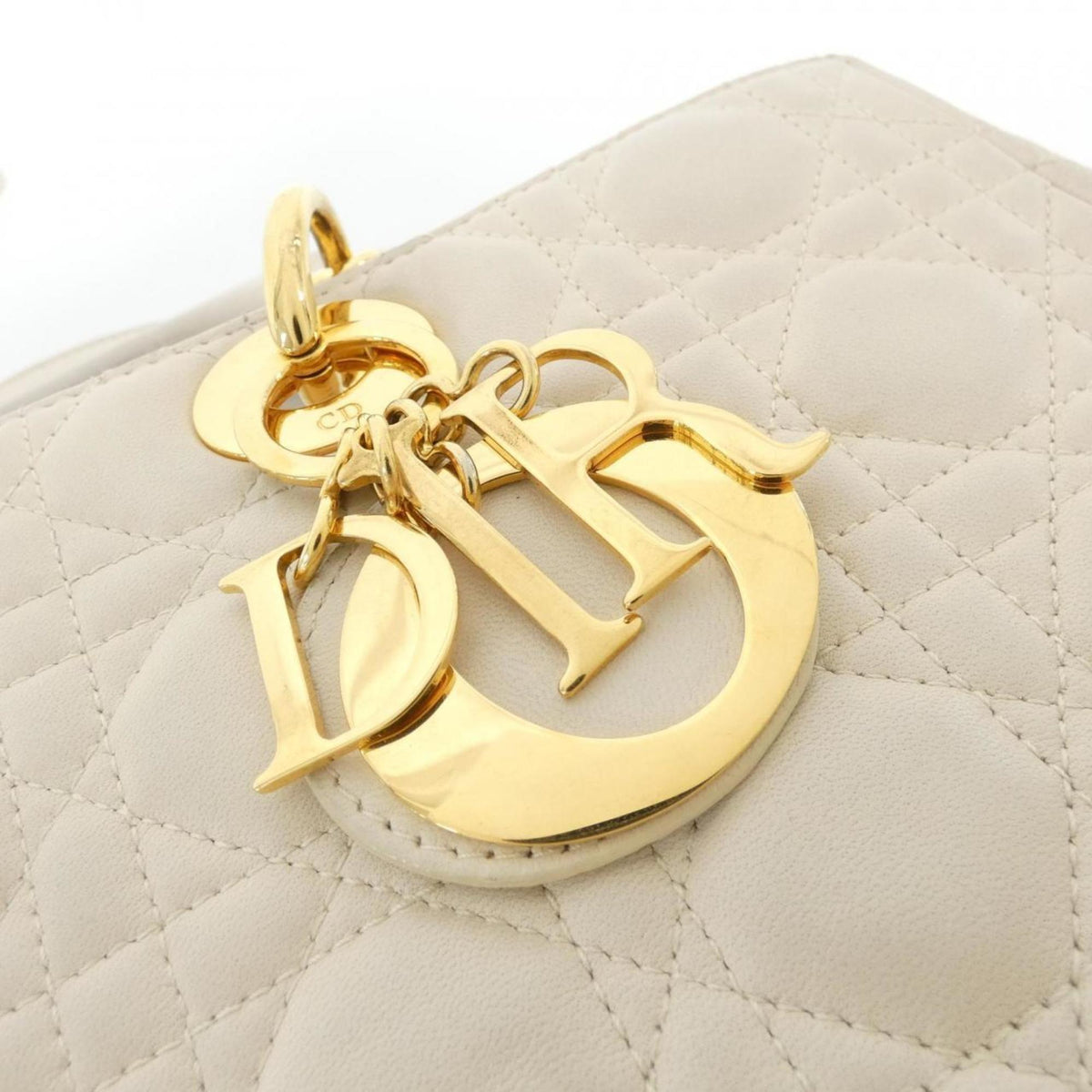 Christian Dior Ivory Leather Handbag Rovelle Bags