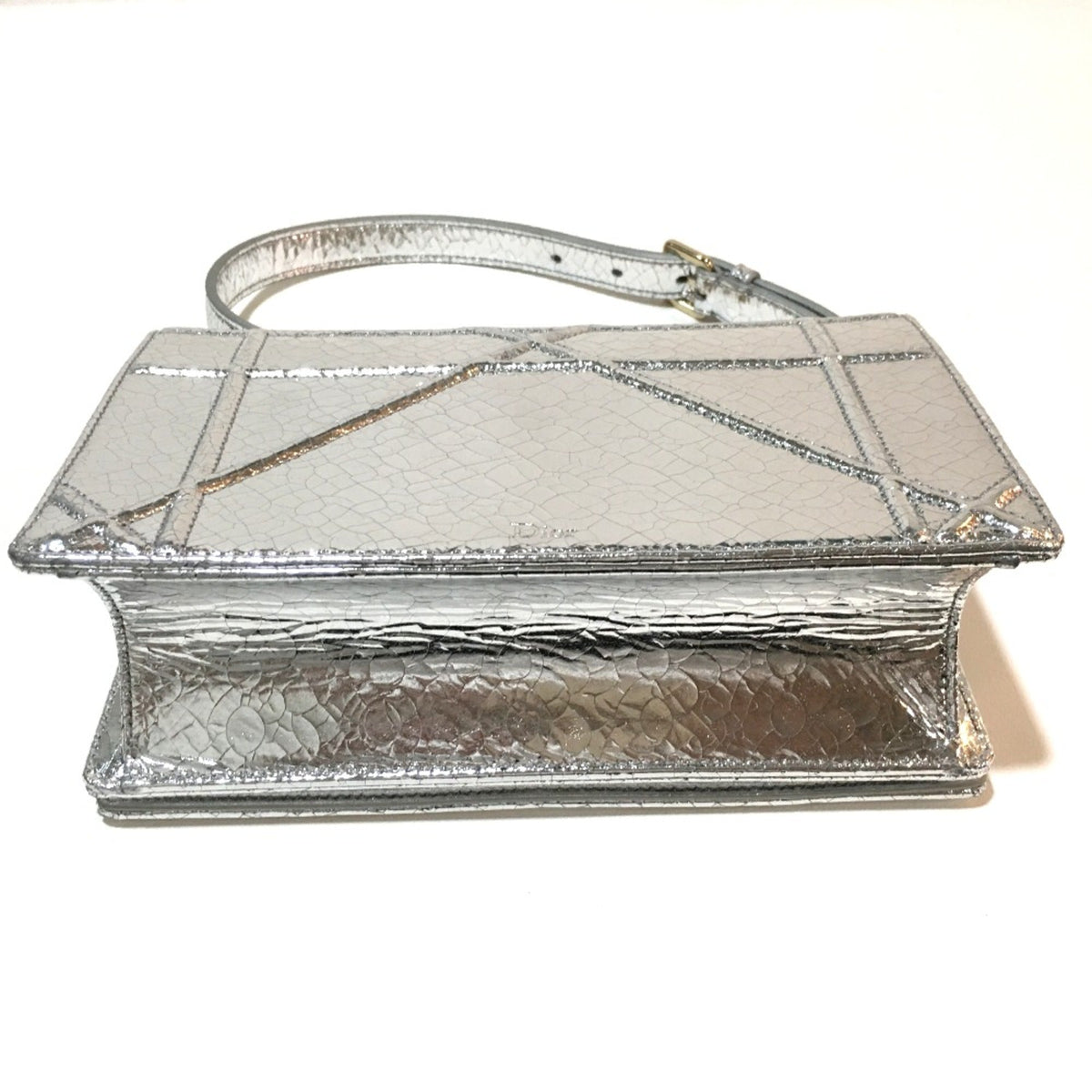 Christian Dior Silver Leather Shoulder Bag Leather Rovelle Bags