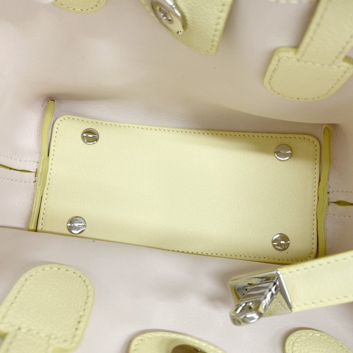 Christian Dior Yellow Leather Handbag Rovelle Bags