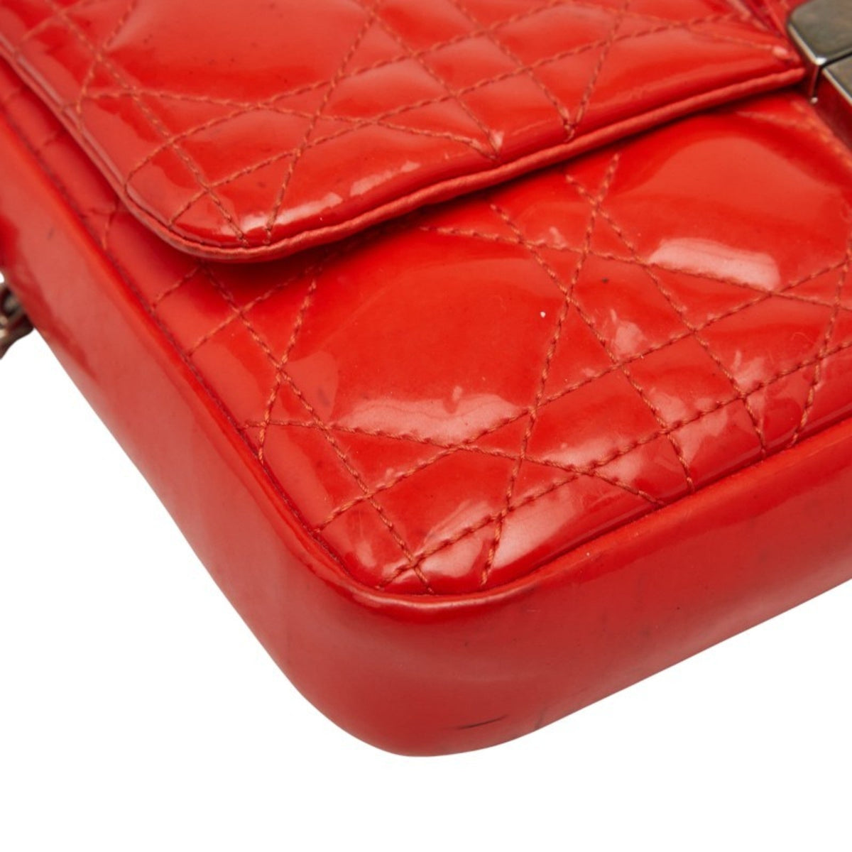 Christian Dior Orange Leather Shoulder Bag Rovelle Bags