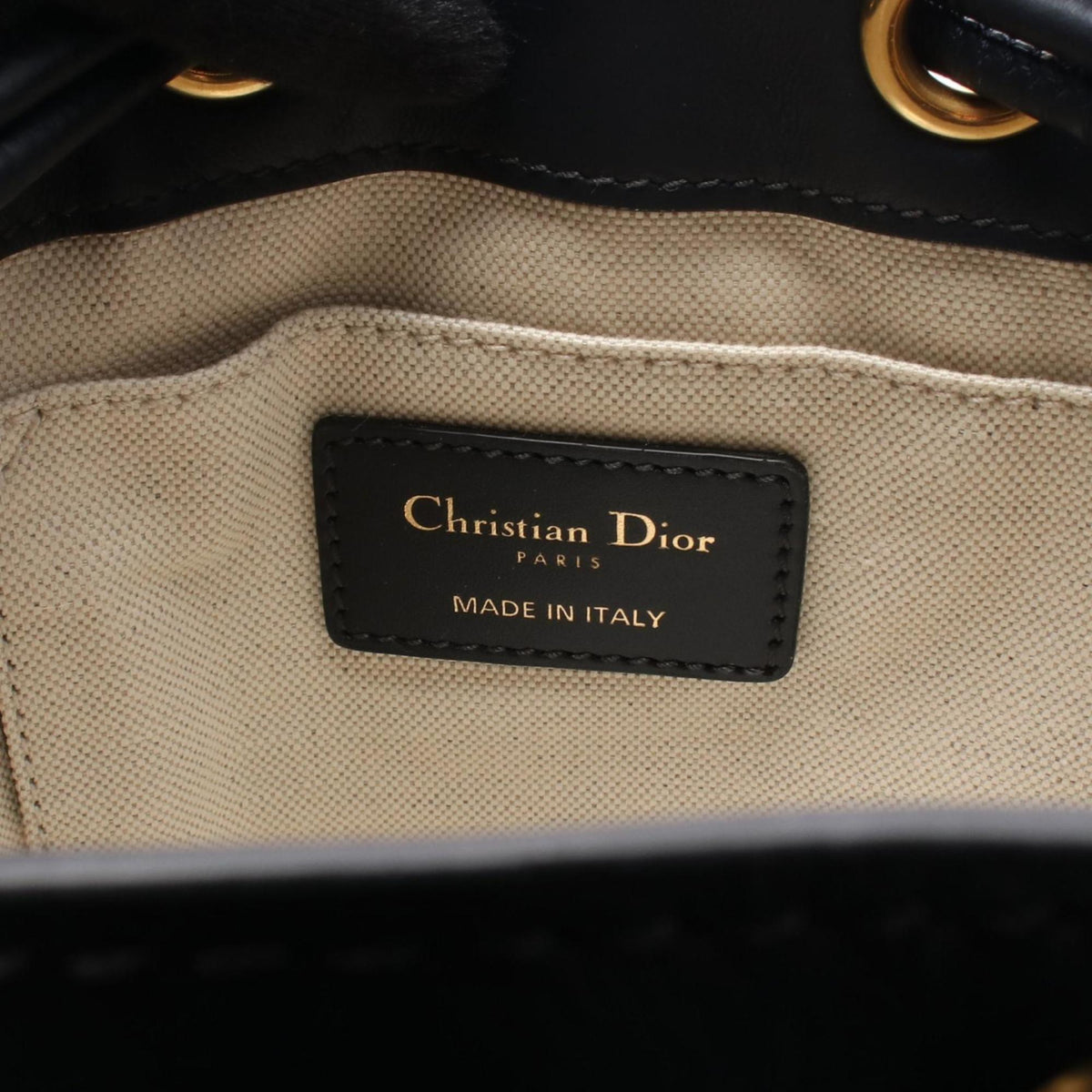 Christian Dior Gray Navy Canvas Leather Backpack Rovelle Bags