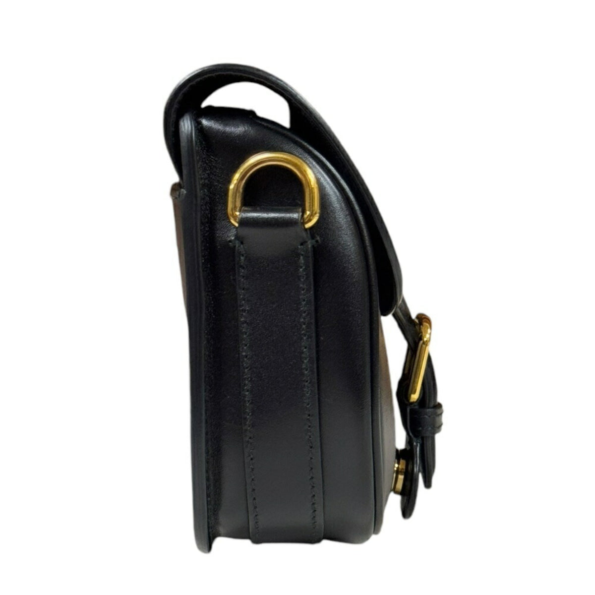 Christian Dior Black Leather Shoulder Bag Style 39 Rovelle Bags