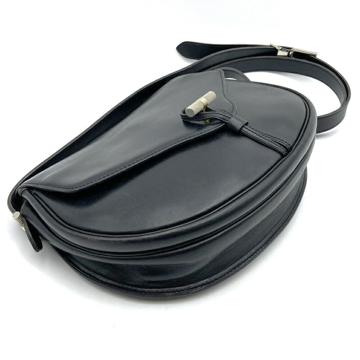 Christian Dior Black Leather Shoulder Bag Style 29 Rovelle Bags