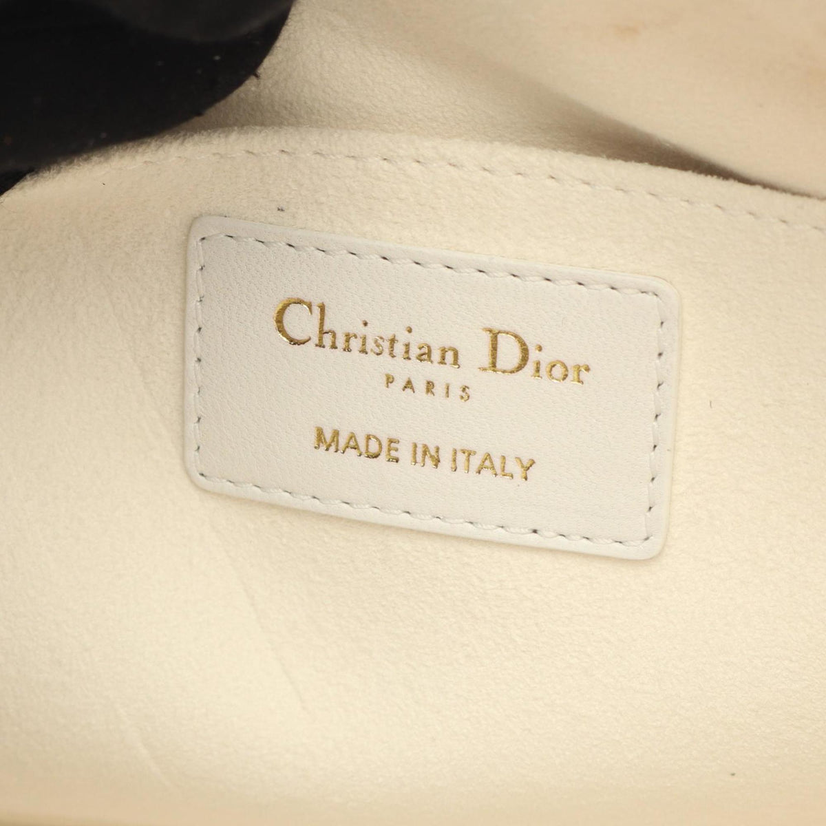 Christian Dior Black White Leather Handbag Style 2 Rovelle Bags