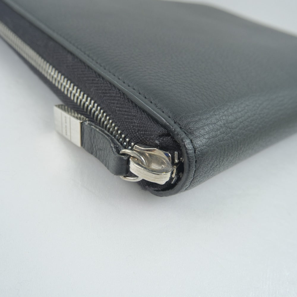 DIOR HOMME Clutch bag Calfskin black Document case unisex(Unisex) Rovelle Bags