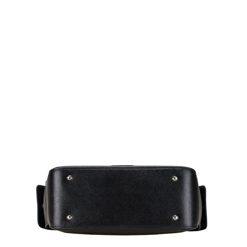 Burberry Logo Plate Leather Shoulder Bag