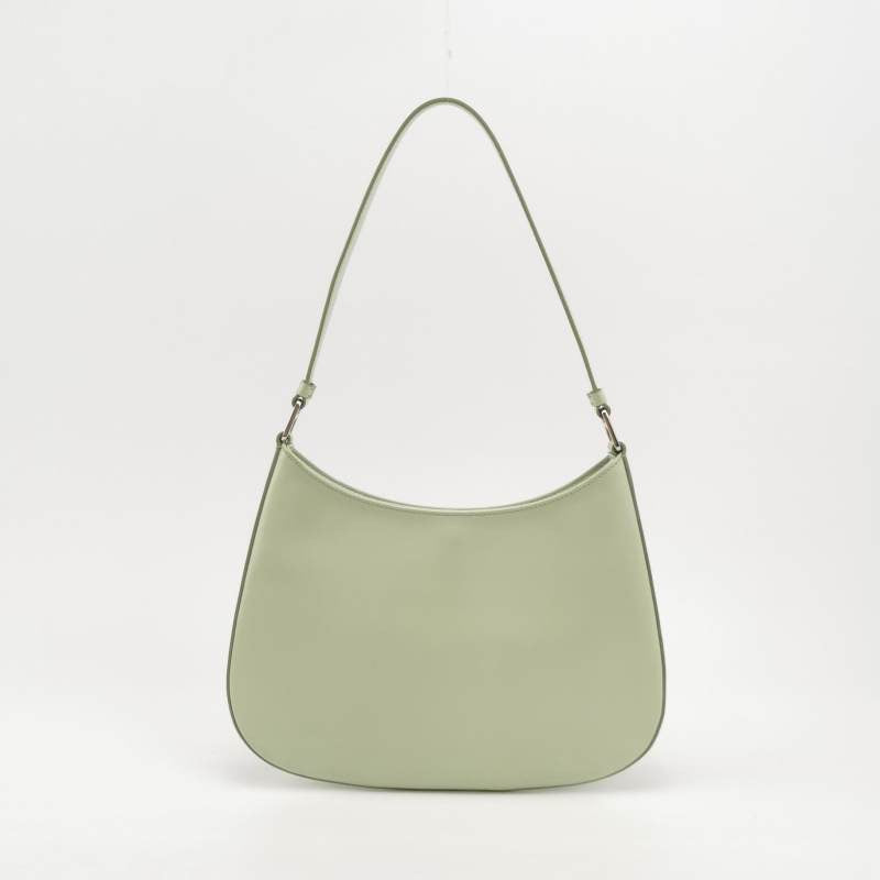 Prada Cleo Green Smooth Leather Shoulder Bag Rovelle Bags