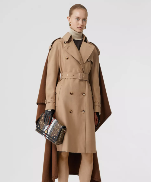Burberry Stripe Note Canvas Brown Crossbody Bag