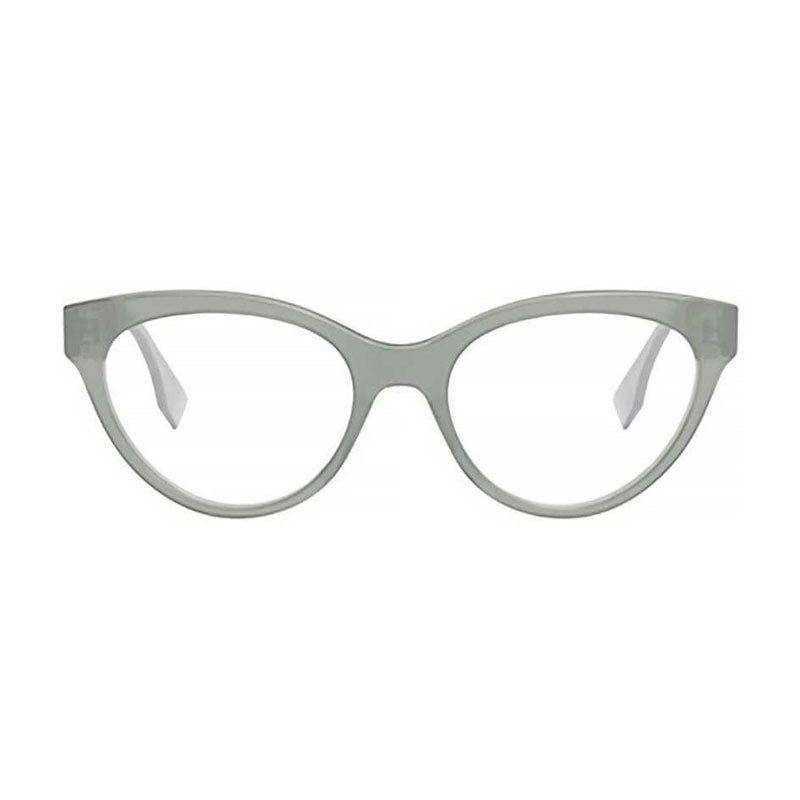 Fendi Eyeglasses Cat Eye Full Rim, Grey Frame and Clear Demo Lenses Lens FE50066I095 Rovelle Bags