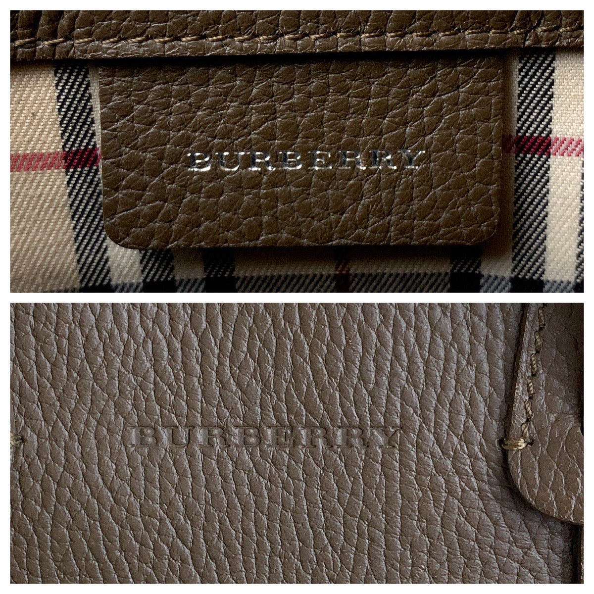 Burberry Medium Leather Tote Bag