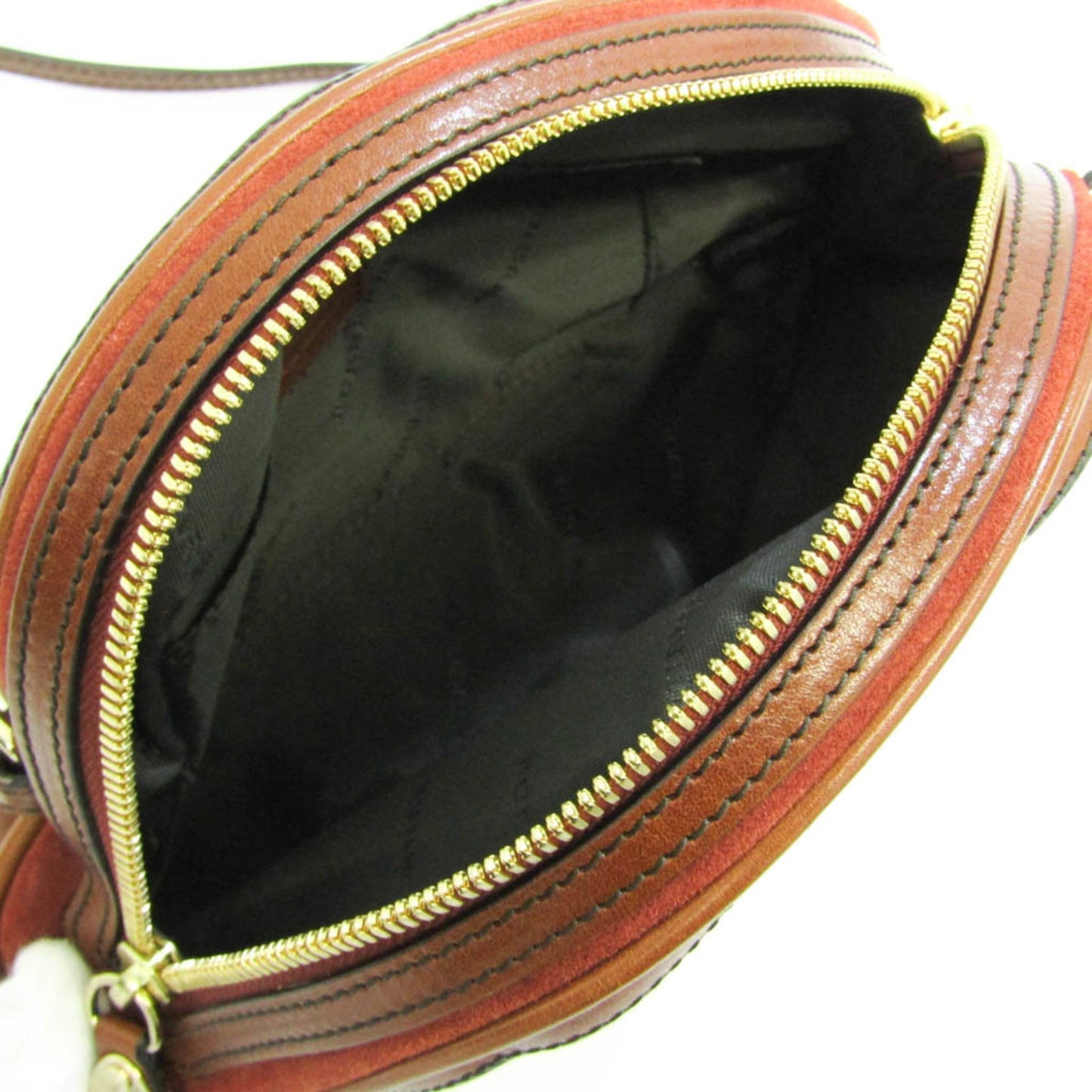 Burberry Brand Suede Red Shoulder Bag