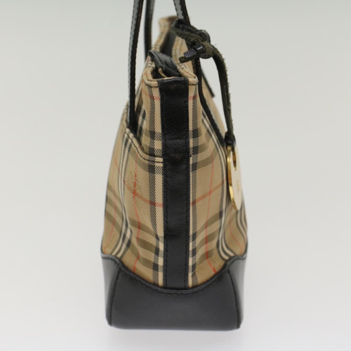Burberry Nova Auth Leather Black Handbag Style 4