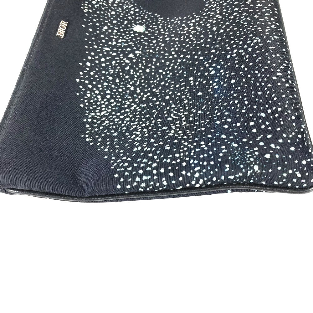 Dior Clutch bag Nylon black PETER DOIG PETER DOIG logo mens Rovelle Bags