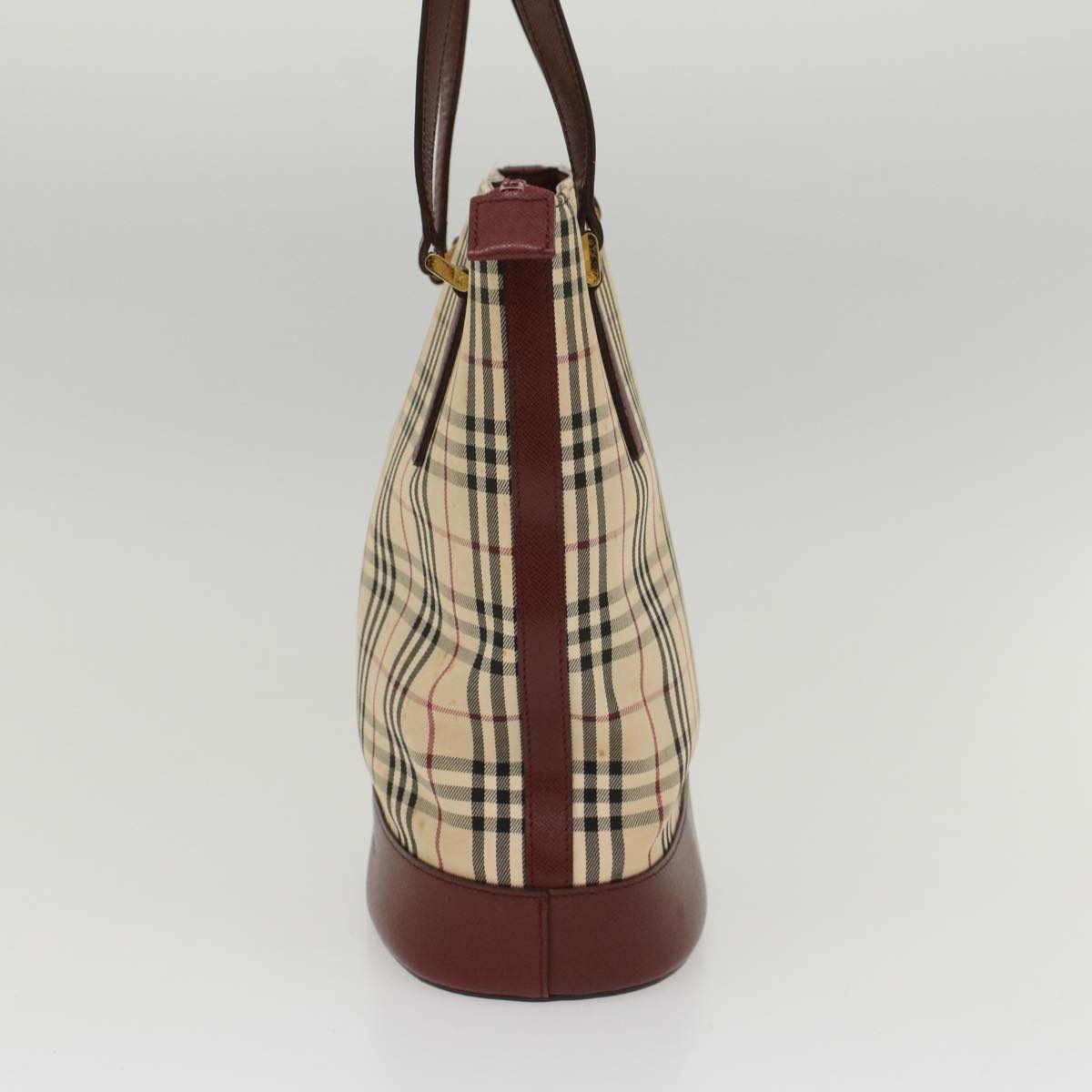 Burberry Nova Wine Leather Black Shoulder Bag