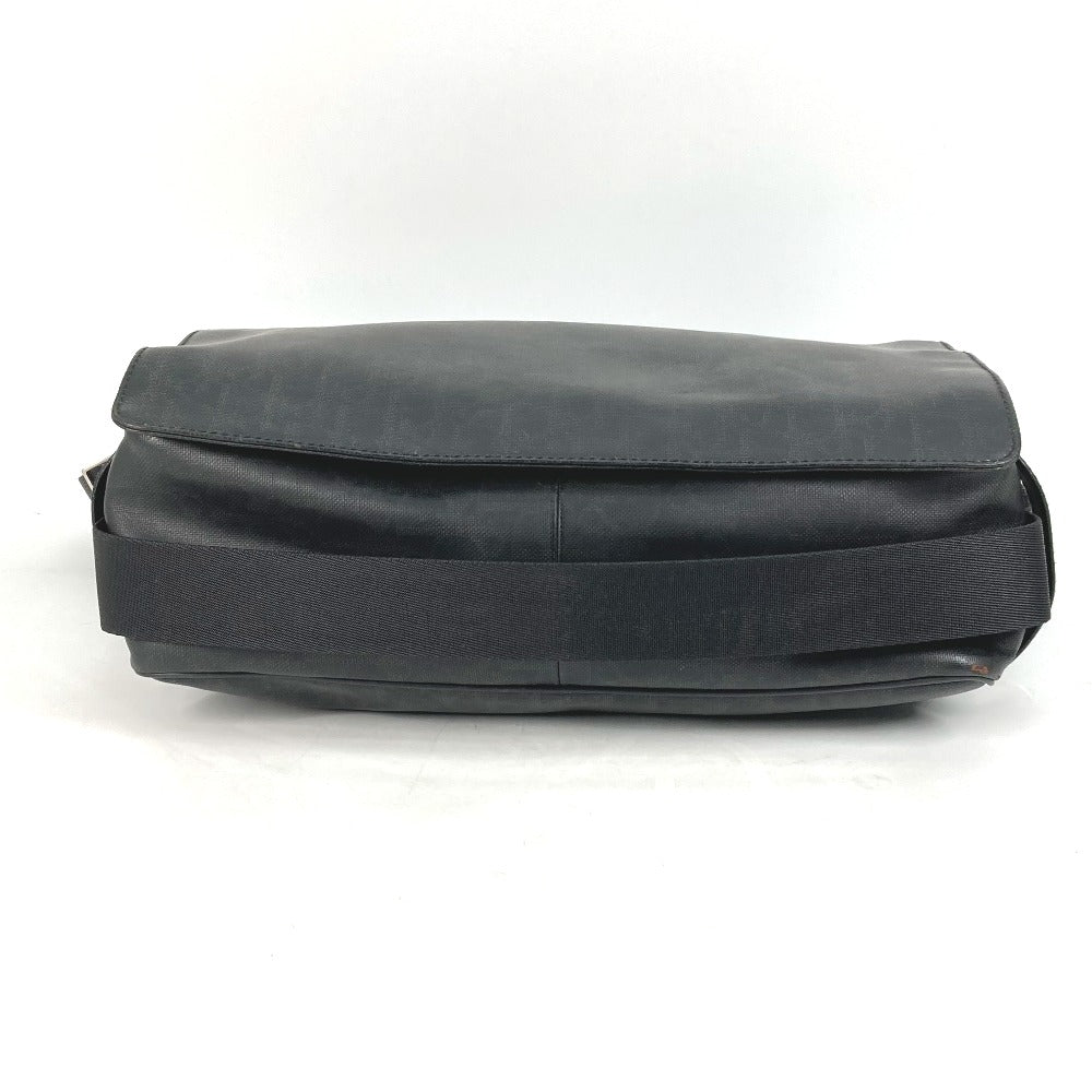 DIOR HOMME Shoulder Bag PVC black Crossbody flap Trotter Oblique logo mens Rovelle Bags