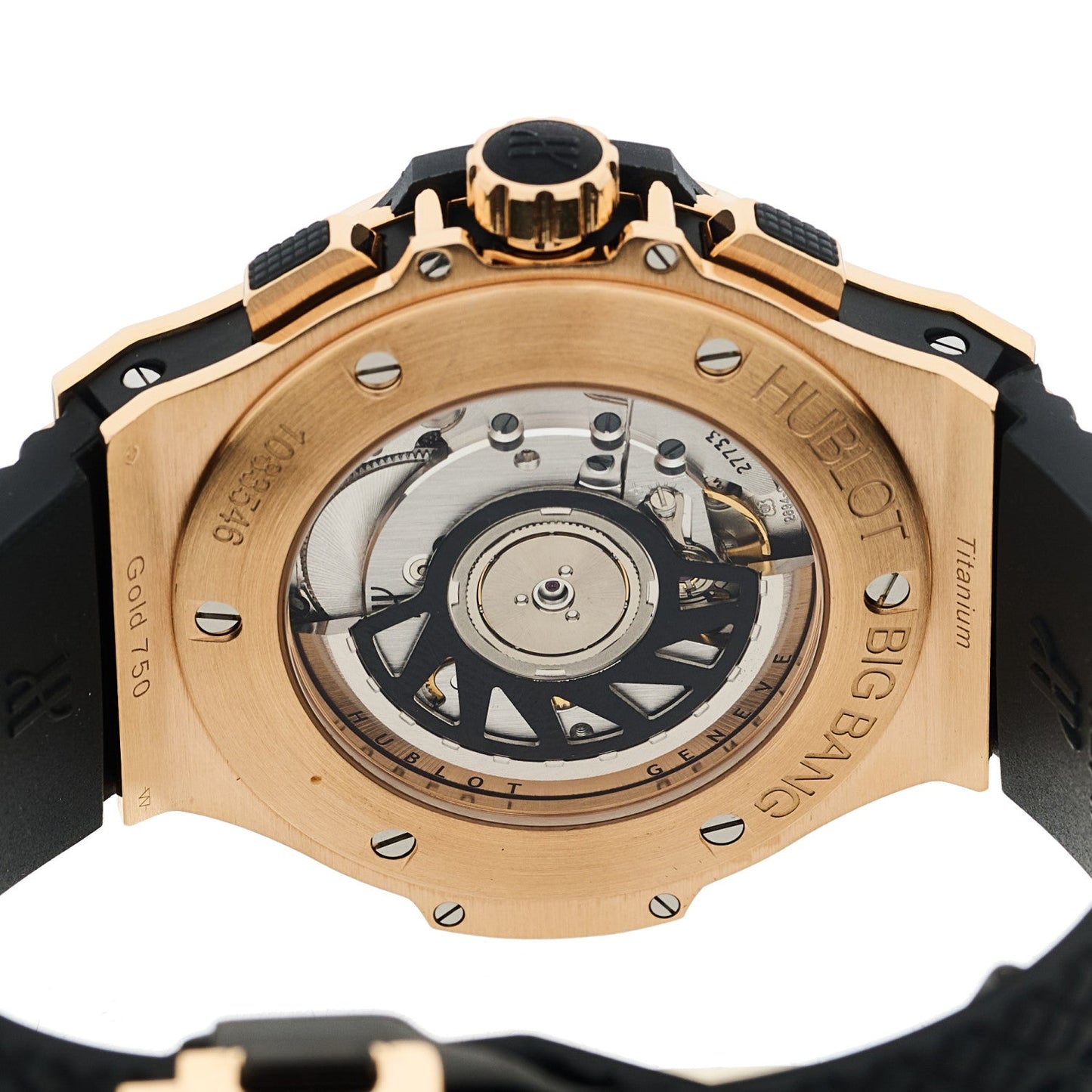 18K Rose Gold Rubber 41mm Big Bang Automatic Watch Black 341.PX.130.RX