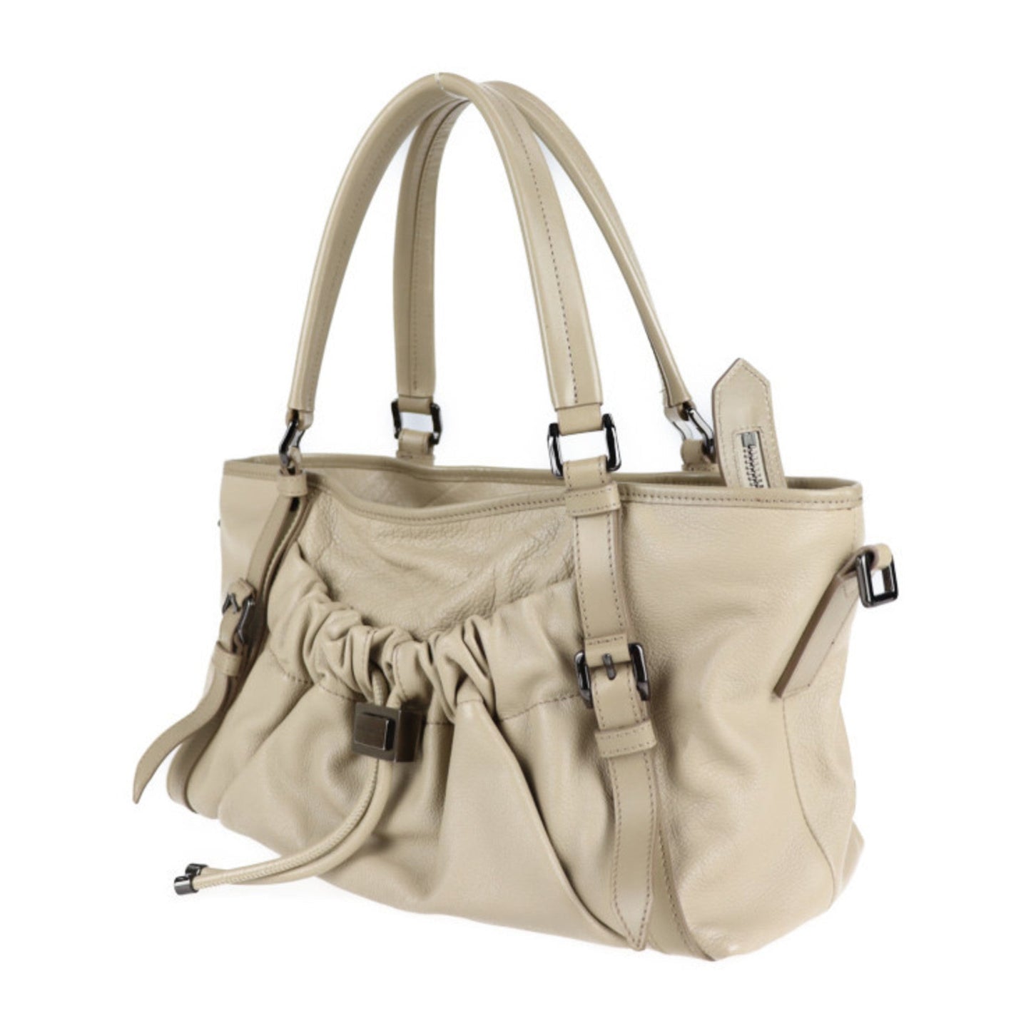 Burberry Brand Leather White Shoulder Bag Style 7