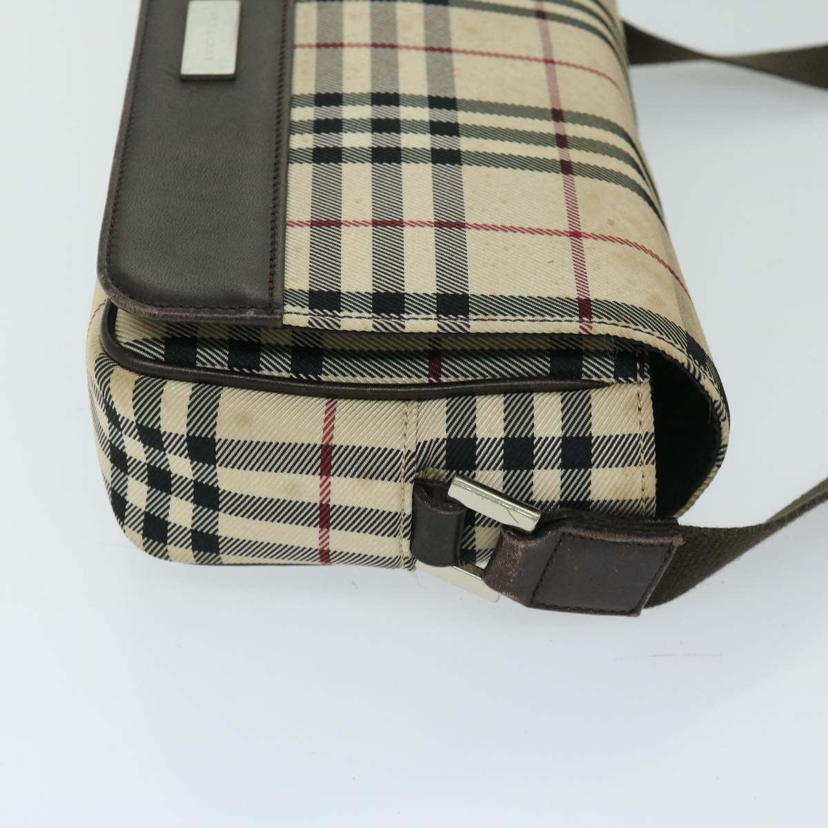 Burberry Nova Auth Nylon Beige Shoulder Bag