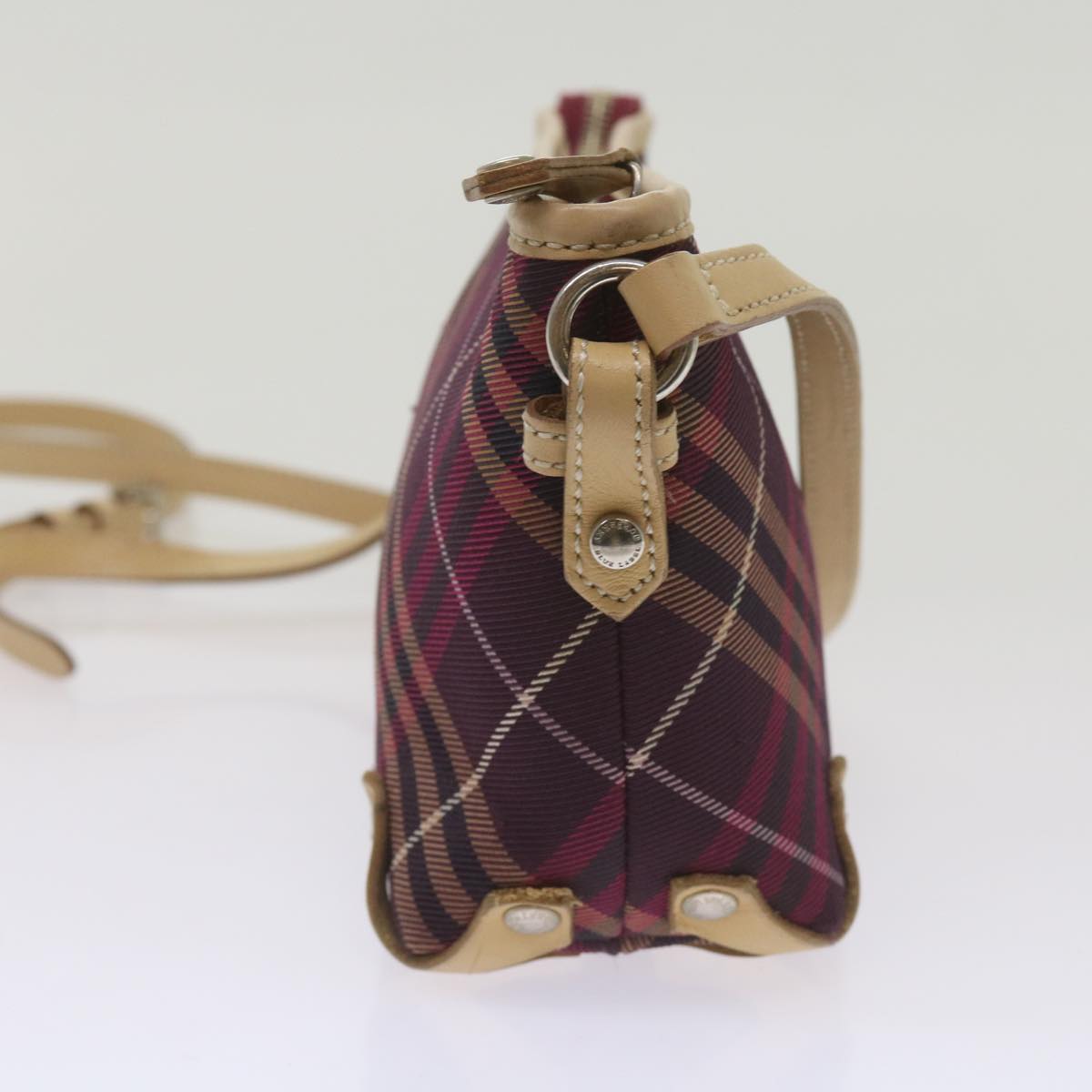 Burberry Nova Auth Nylon Red Shoulder Bag