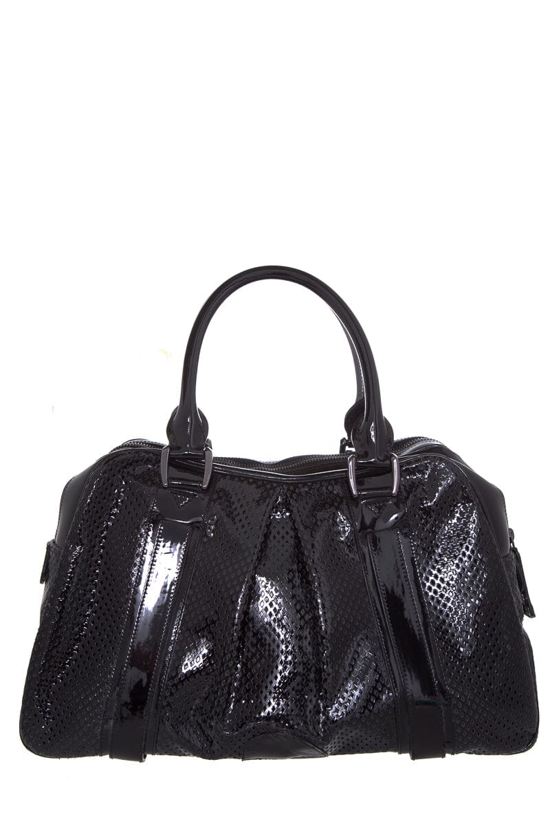 Burberry Brit KNIGHT Patent Black Handbag