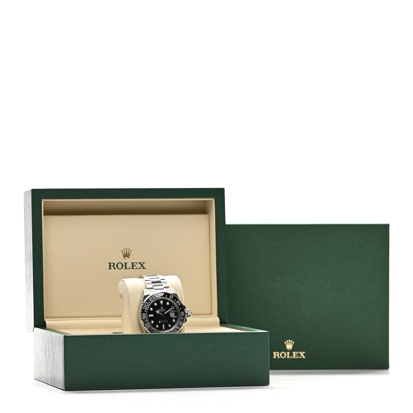 Stainless Steel 40mm Oyster Perpetual Date GMT Master II Bruce Wayne Watch Black 126710GRNR