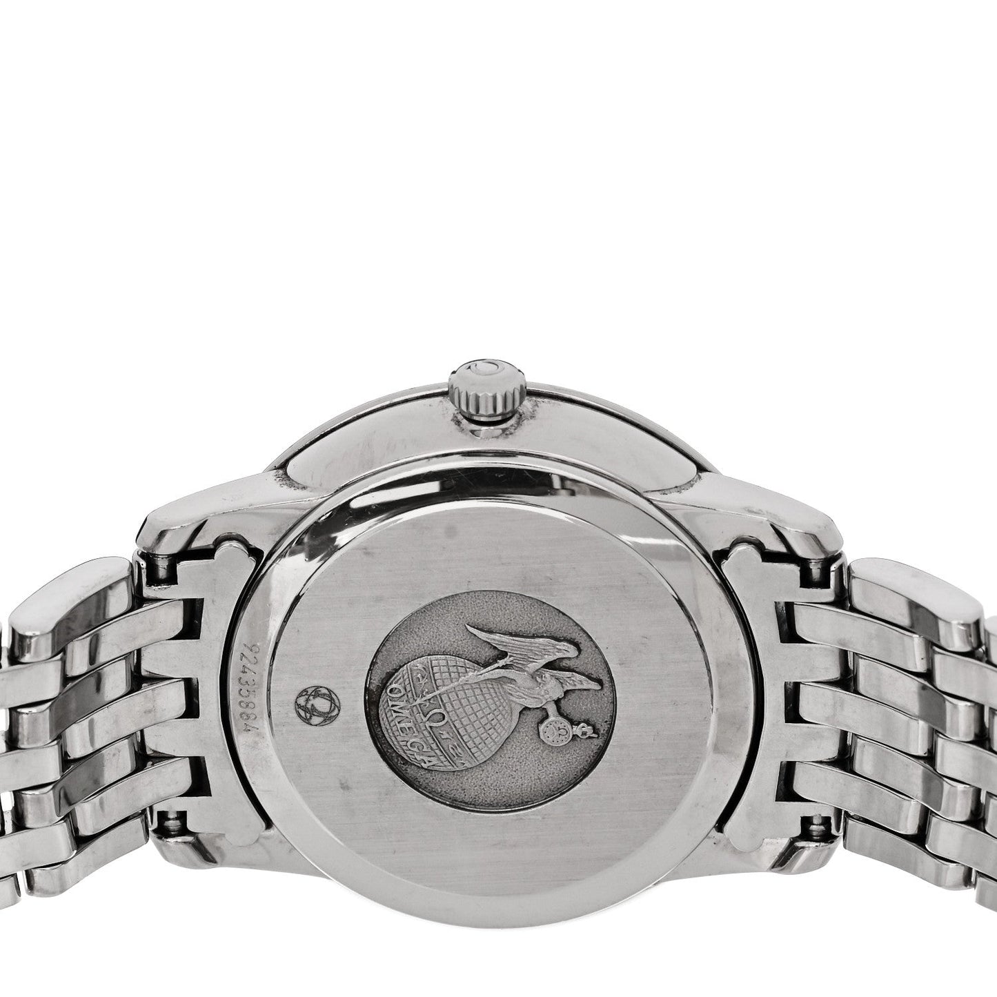 Stainless Steel Diamond 27mm De Ville Prestige Quartz Watch Blue 424.10.27.60.53.001