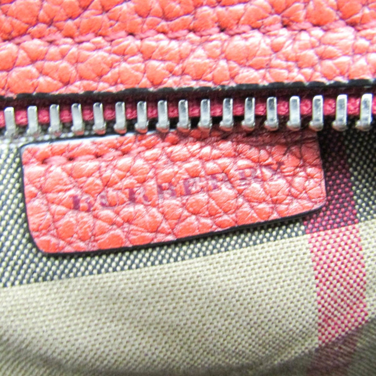 Burberry Brand Leather Red Shoulder Bag Style 4