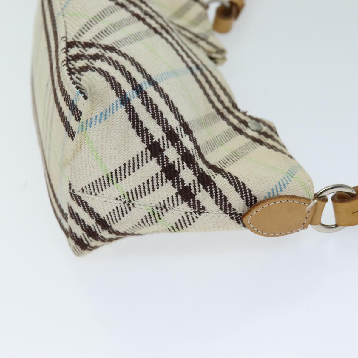 Burberry Nova Label Canvas Beige Shoulder Bag