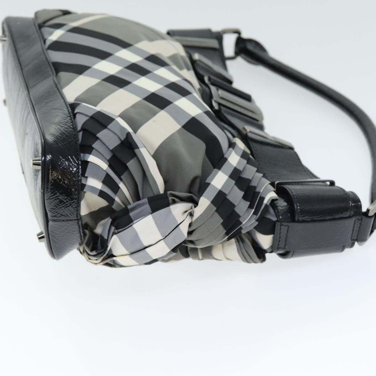 Burberry Nova Auth Nylon Gray Shoulder Bag