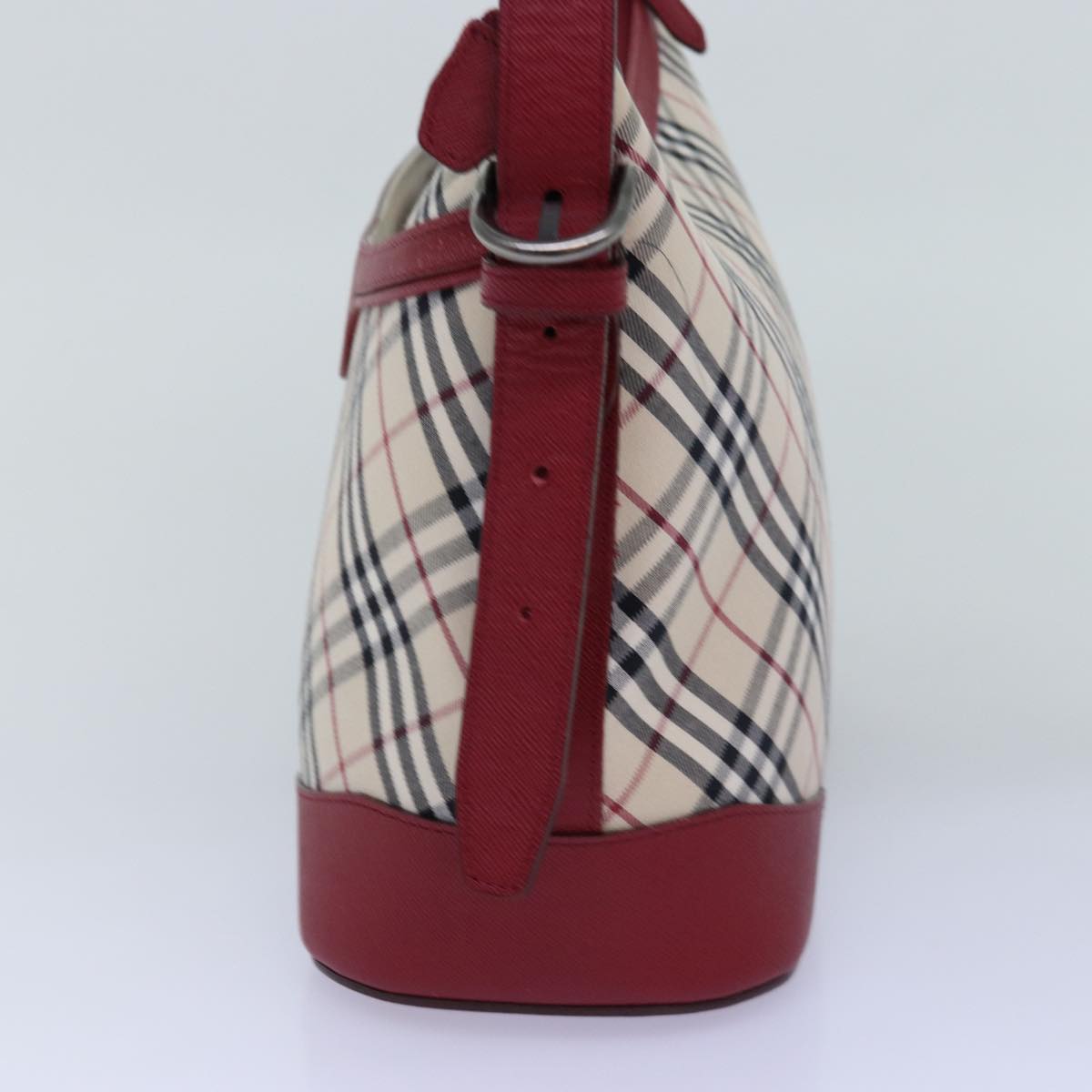 Burberry Nova Auth Canvas Red Shoulder Bag