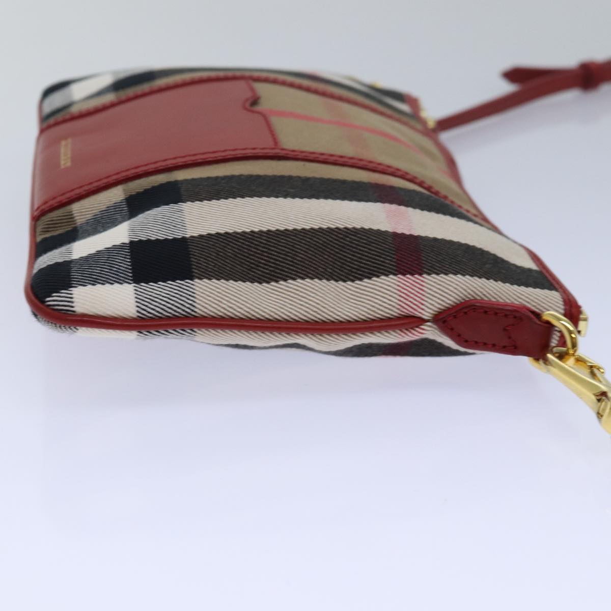 Burberry Nova Auth Leather Beige Shoulder Bag