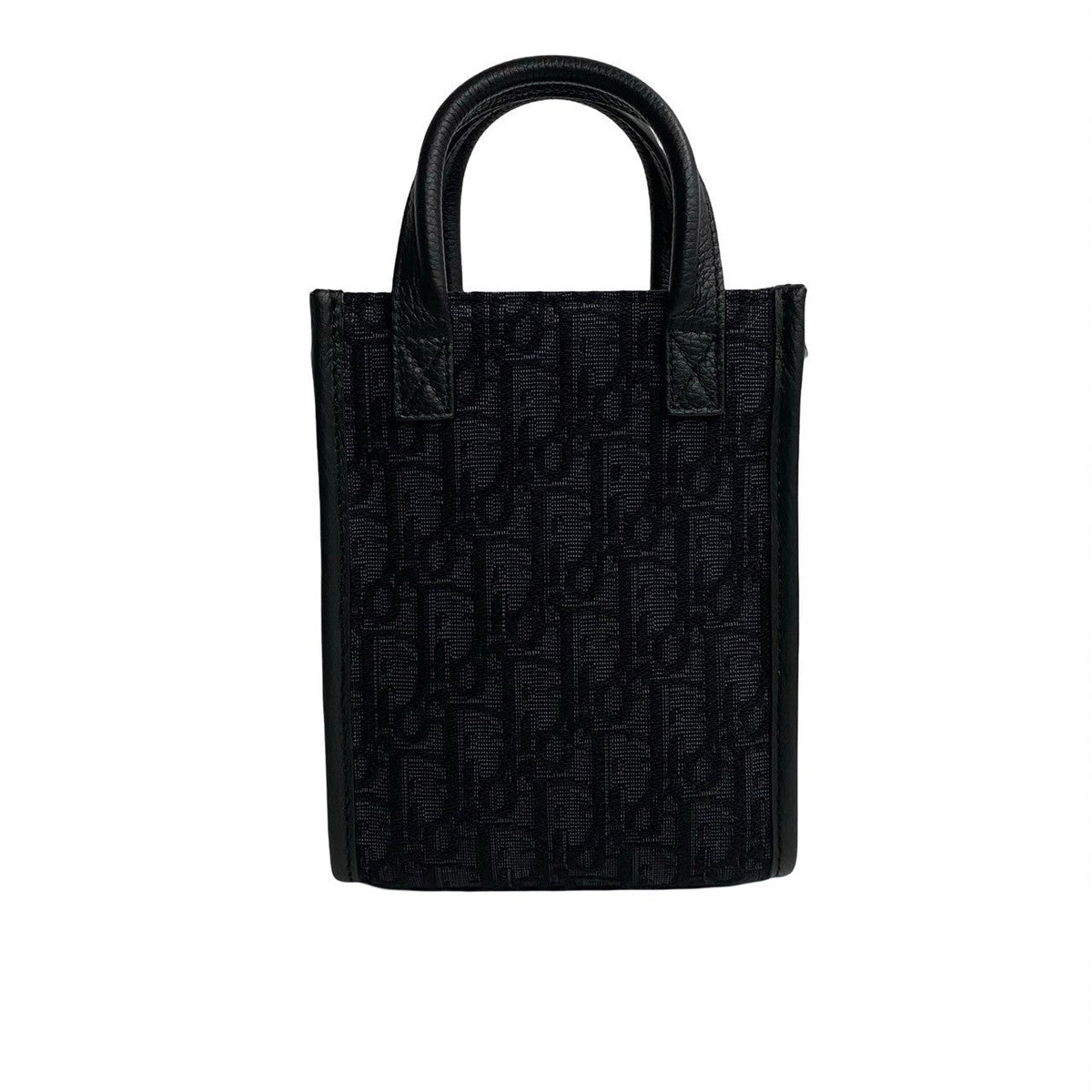 Dior Shoulder Bag Canvas, Leather black Oblique Pattern North South Women(Unisex) Rovelle Bags