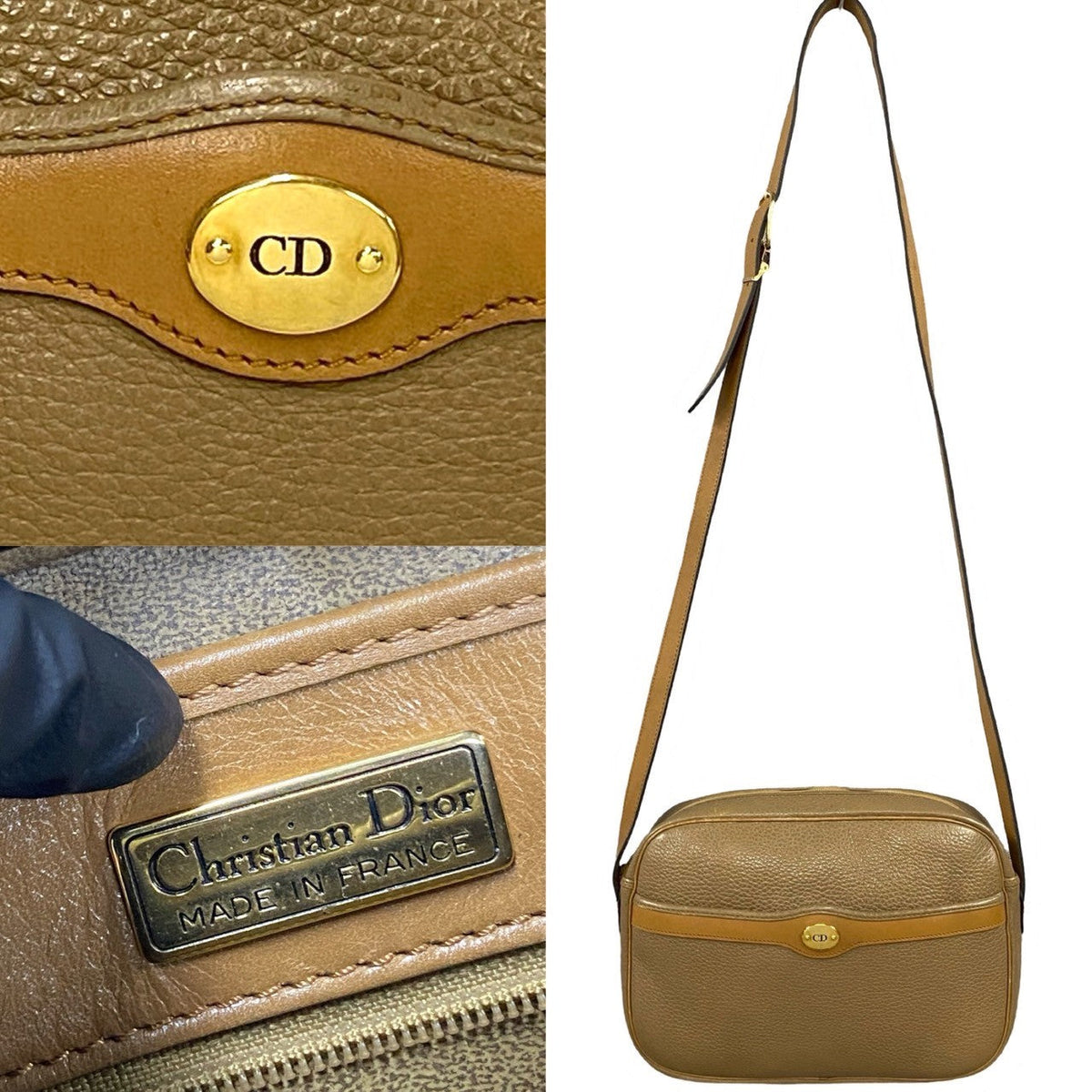 Dior Shoulder Bag leather Brown Rovelle Bags