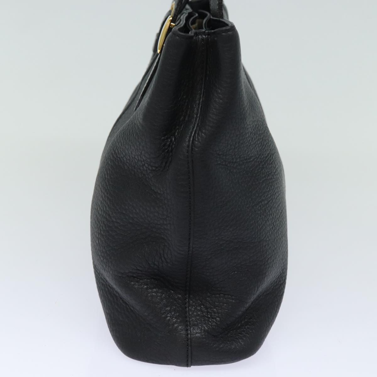 Burberry BurberrySs Auth Leather Black Handbag Style 2