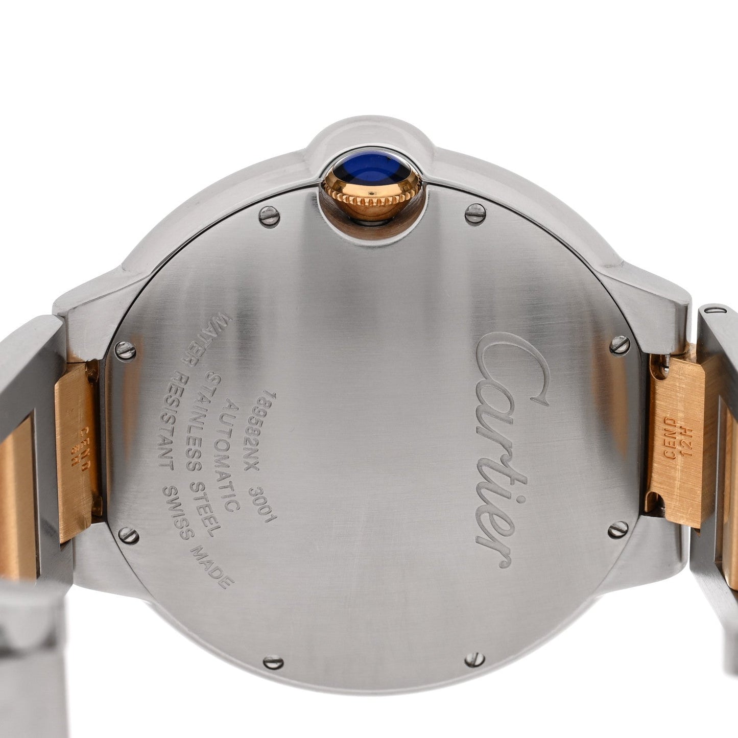 Stainless Steel 18K Yellow Gold 42mm Ballon Bleu De Cartier Automatic Watch