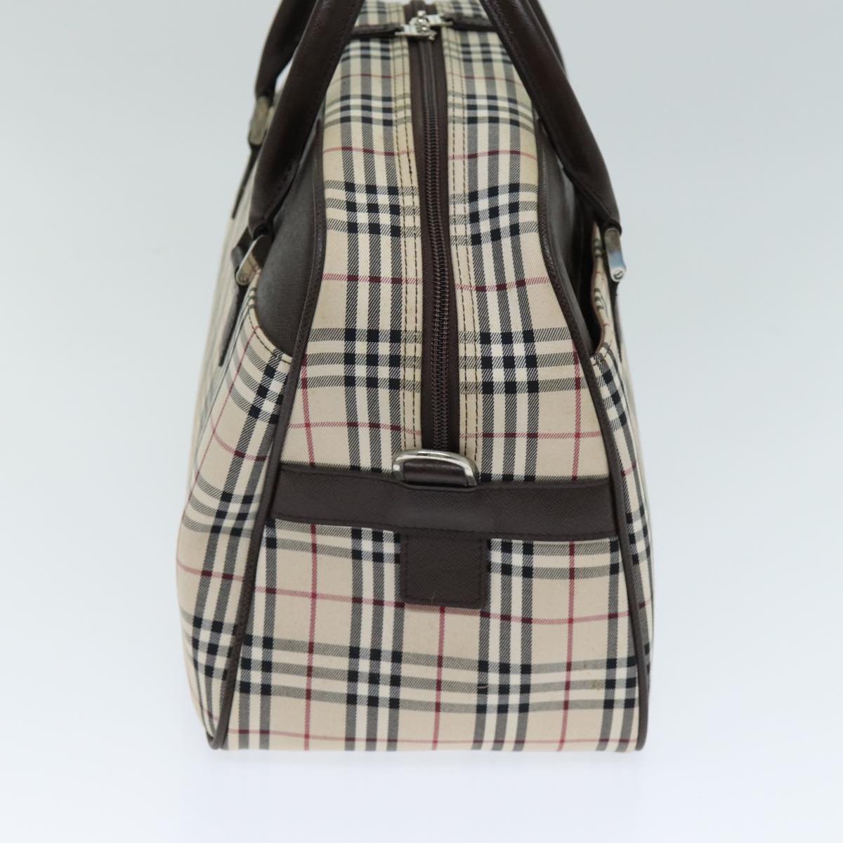 Burberry Nova Boston Canvas Beige Handbag Style 2