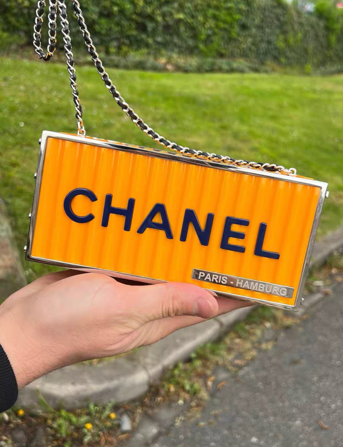 Chanel Luxury Leather Yellow Clutch Rovelle Bags