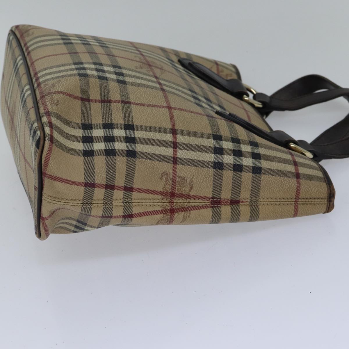 Burberry Nova Auth Leather Beige Tote Bag Style 6