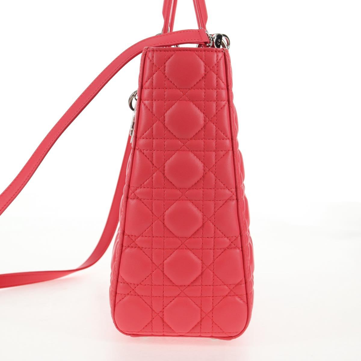 Christian Dior Lady Dior Bag Leather Pink Leather Bag Rovelle Bags