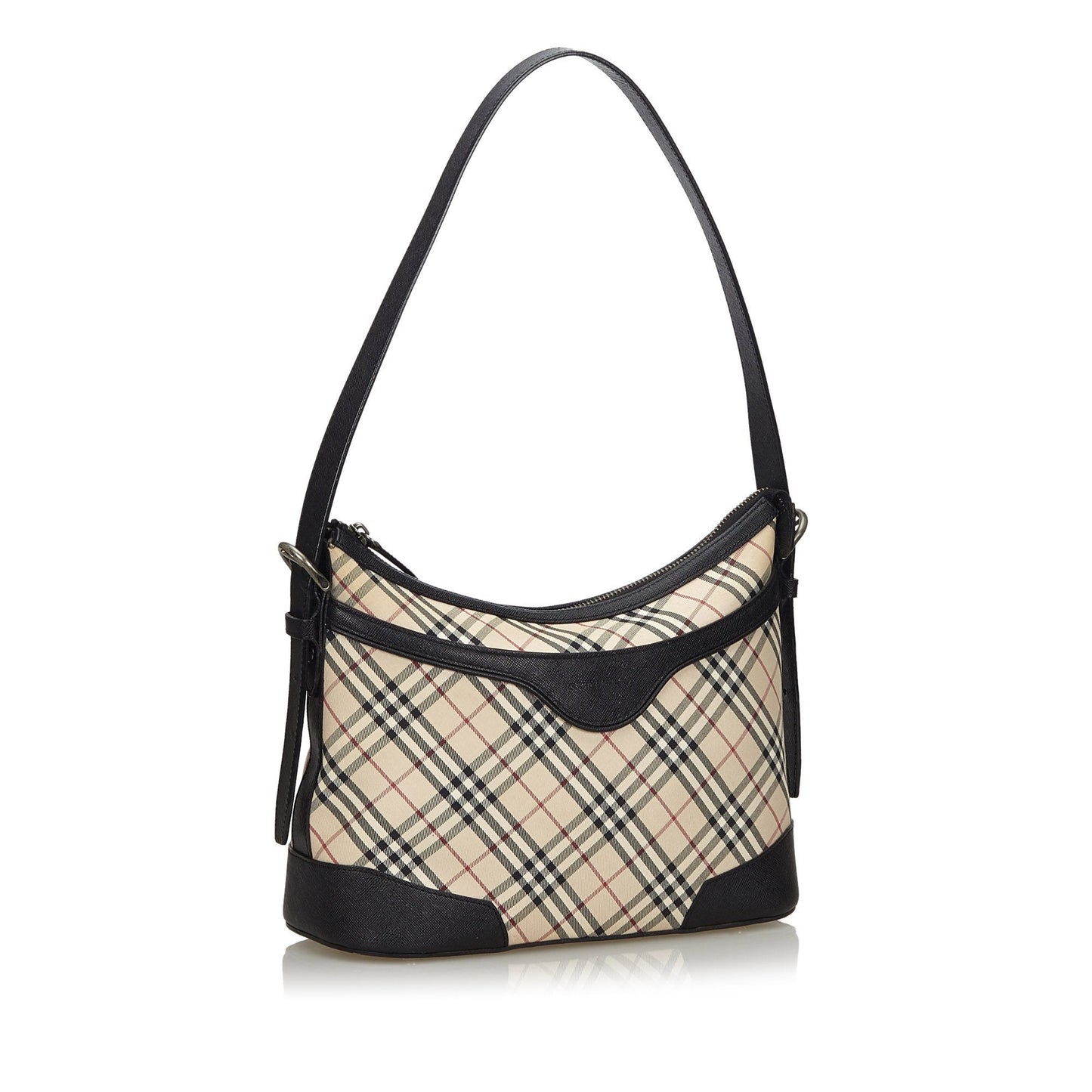 Burberry Nova Jacquard Leather Beige Shoulder Bag