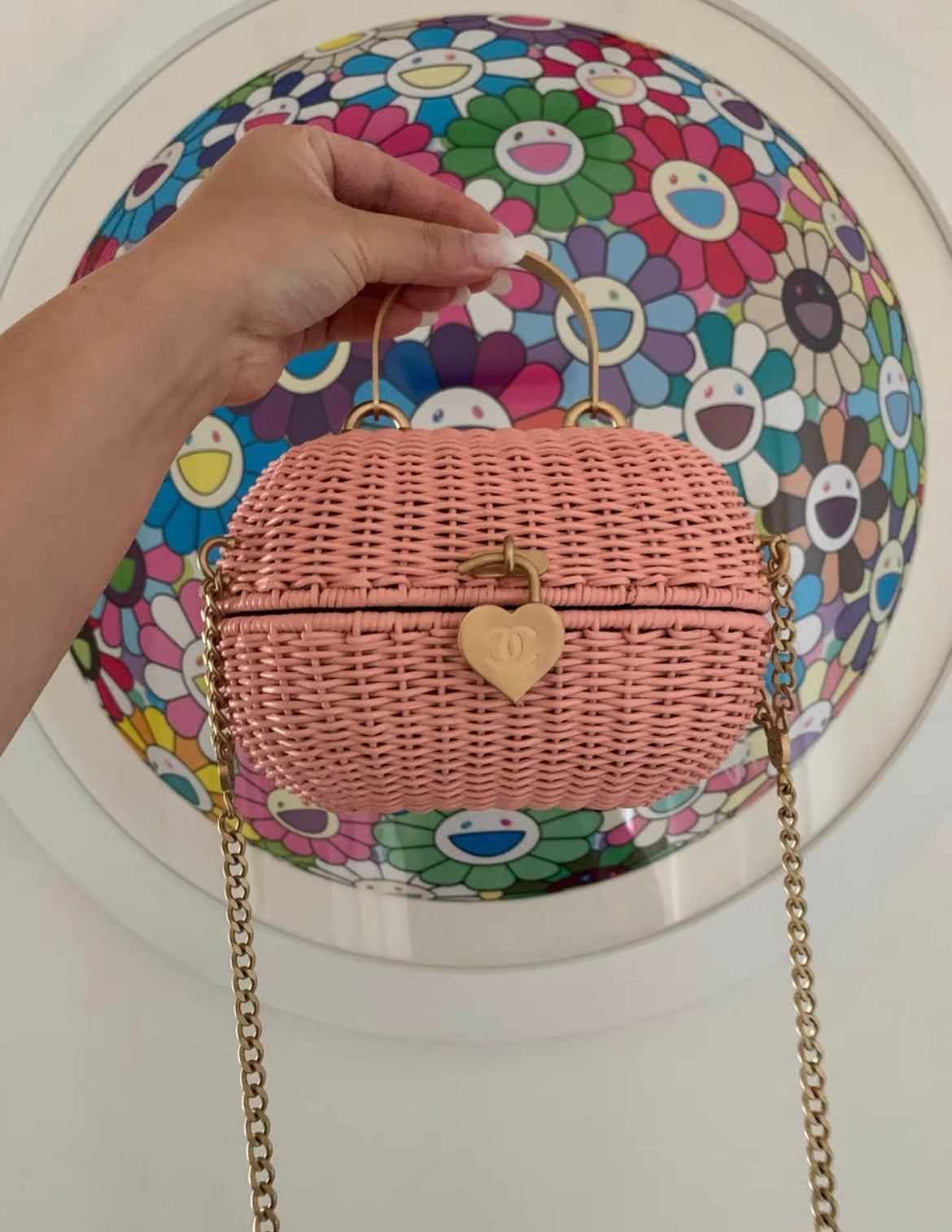 Chanel Luxury Leather Gold Handbag Style 11 Rovelle Bags