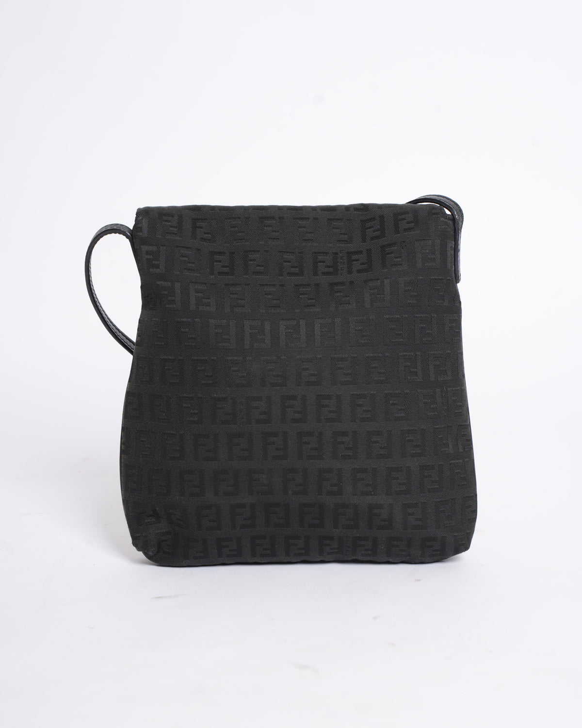 Fendi Zucchino Monogram Crossbody in Black Rovelle Bags